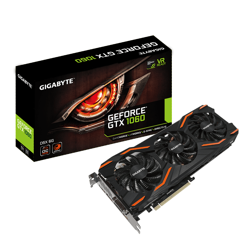 GeForce GTX 1060 WINDFORCE OC D5X 6G Key Features Graphics Card