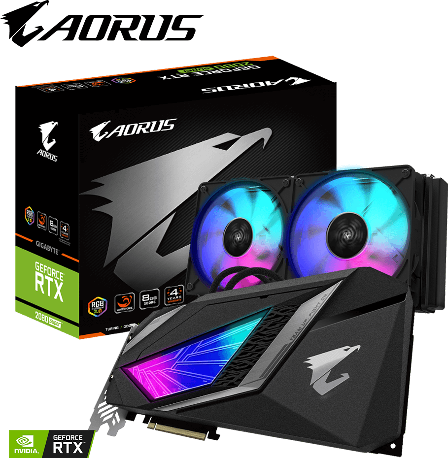 AORUS GeForce® RTX 2080 SUPER™ WATERFORCE 8G Graphics Card