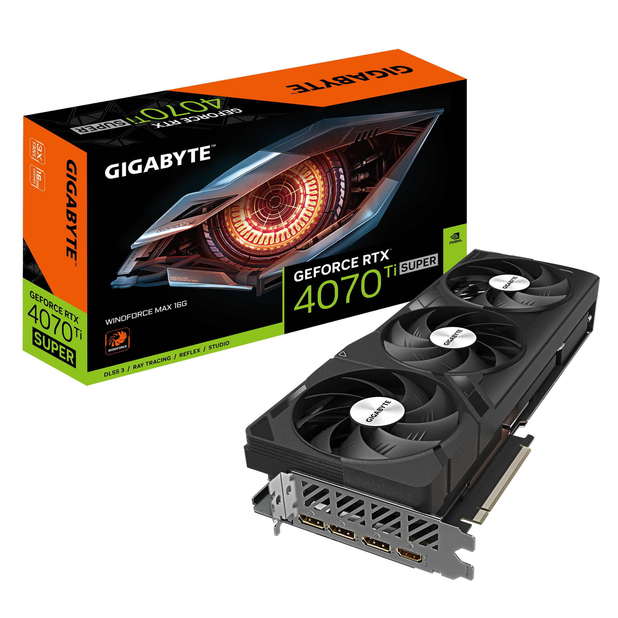 美品GIGABYTE RTX 4070 Ti Super 本体外箱あり