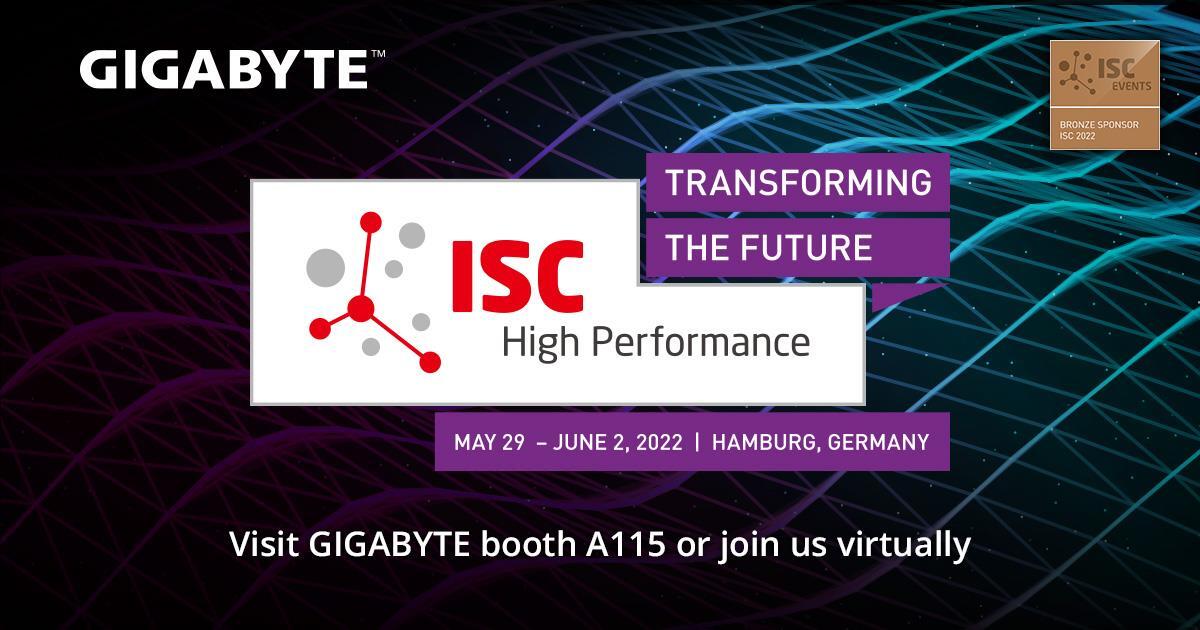GIGABYTE rejoint l'ISC High Performance 2022 pour promouvoir les technologies d'entreprise émergentes, notamment l'informatique accélérée
