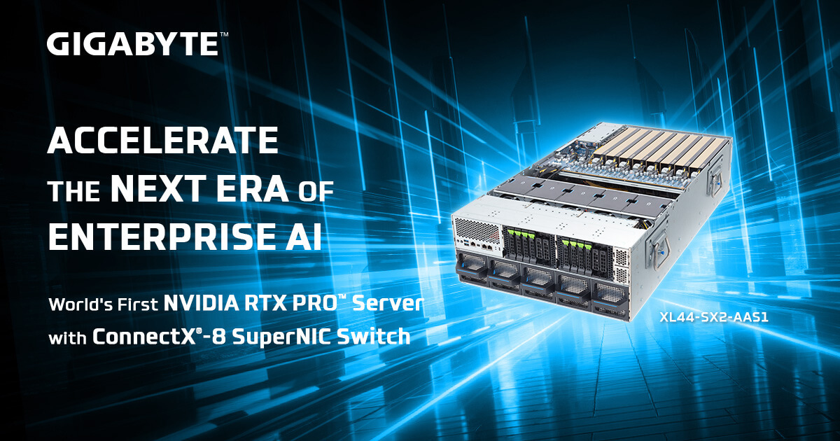 Giga Computing Expands NVIDIA RTX PRO Server Portfolio