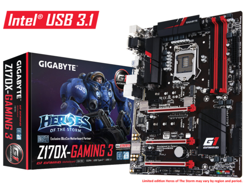 GA-Z170X-Gaming 3 ‏(rev. 1.0)‏