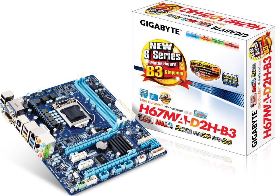 Motherboard - GA-H67MA-D2H-B3