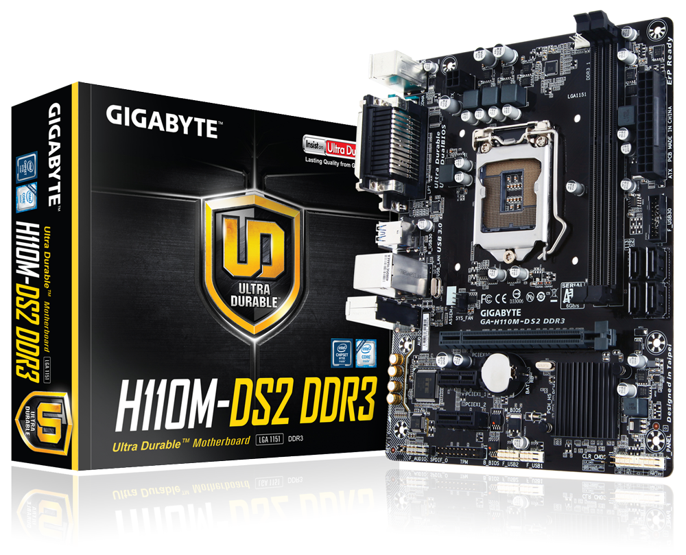 GA-H110M-DS2 DDR3 (rev. 1.0) Learn more | Системные платы - GIGABYTE ...