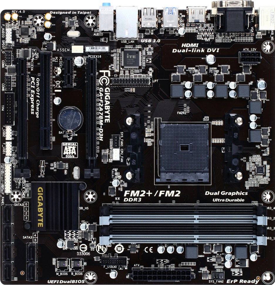 GA-F2A78M-D3H (Rev. 4.0) マザーボード - GIGABYTE Japan
