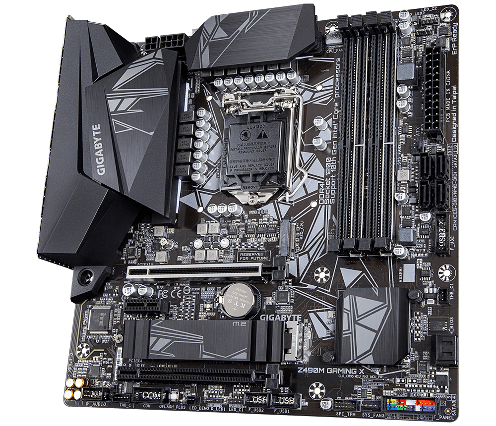 Placa Mãe Gigabyte Z490M (LGA 1200/DDR4/HDMI/DisplayPort/DVI-D