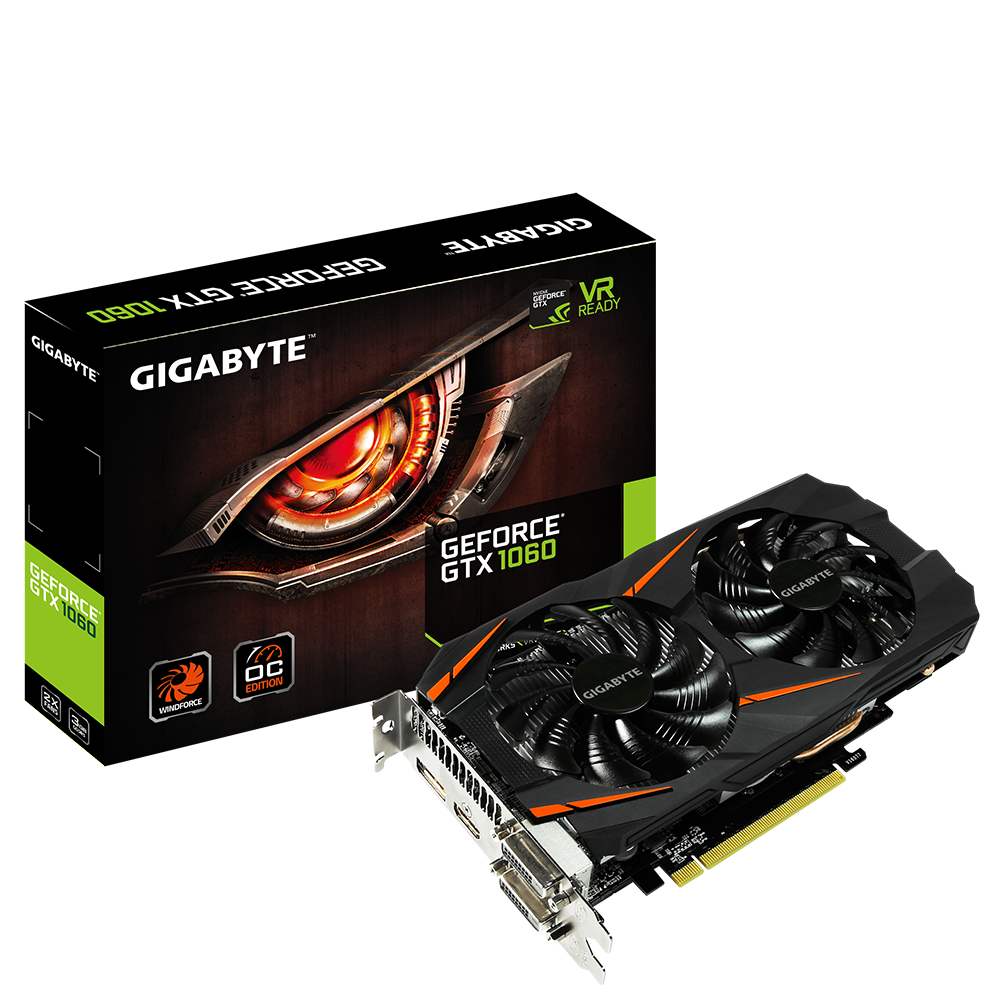 GeForce® GTX 1060 WINDFORCE OC 3G｜AORUS - GIGABYTE Россия