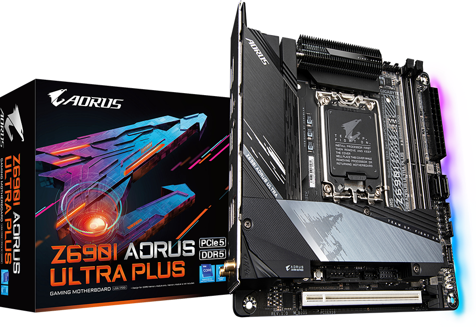 マザーボード GIGABYTE Z690I AORUS ULTRA PLUS Z690I AORUS ULTRA PLUS (Rev. 1.0) - GIGABYTE Global