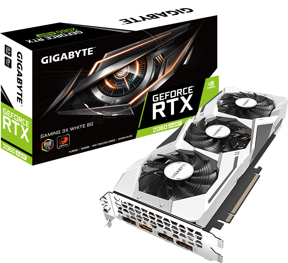 Graphics Card - GeForce® RTX 2060 SUPER™ GAMING 3X WHITE 8G