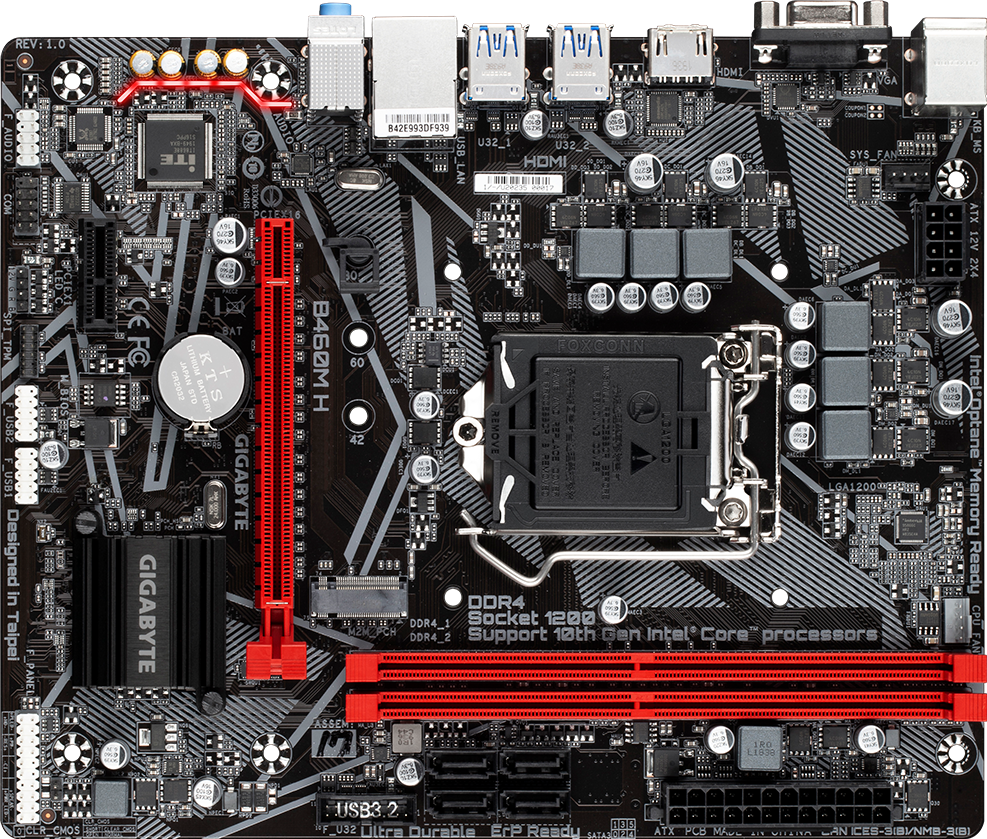B460M H (Rev. 1.0) Motherboard - GIGABYTE European Union