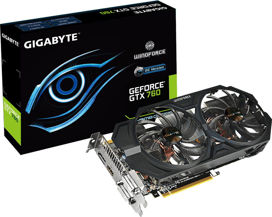 Graphics Card - GV-N760WF2OC-2GD