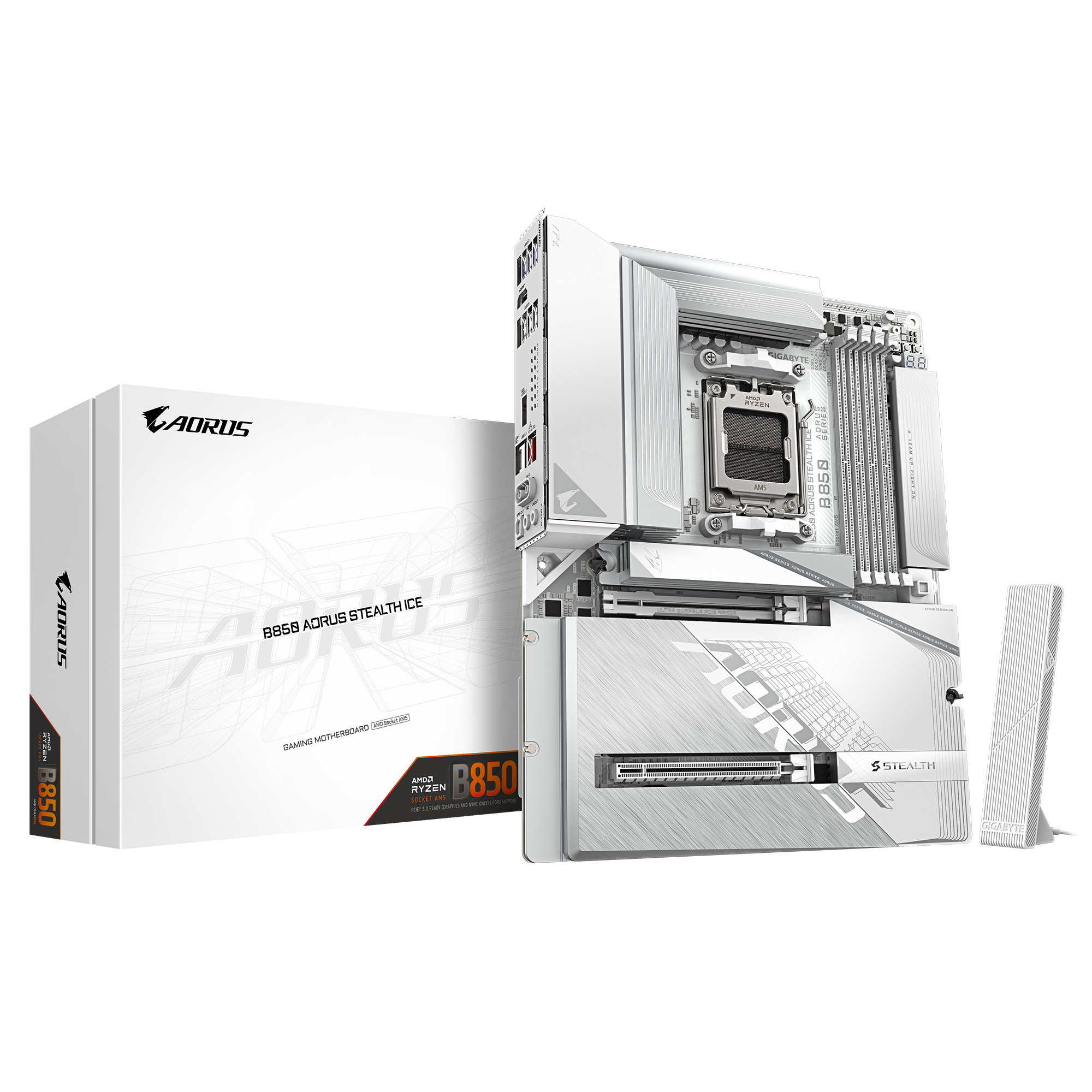 GIGABYTE B850 AORUS STEALTH ICE マザーボード B850 AORUS STEALTH ICE Key Features | Motherboard - GIGABYTE