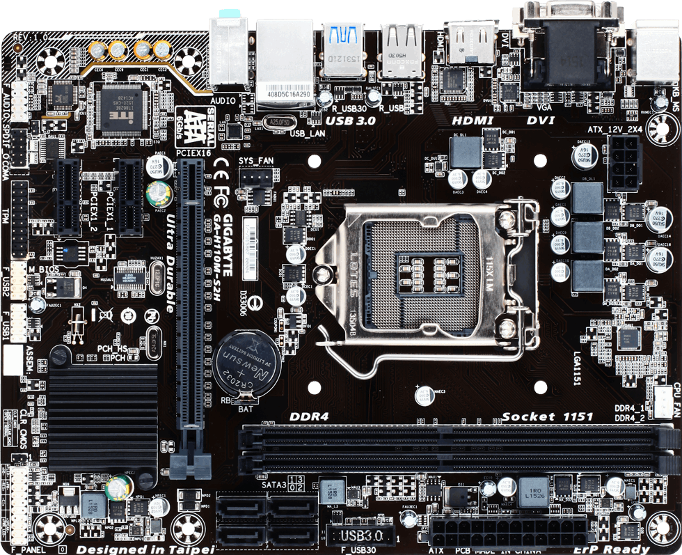 GA-H110M-S2H (Rev. 1.0) Carte Mère - GIGABYTE France