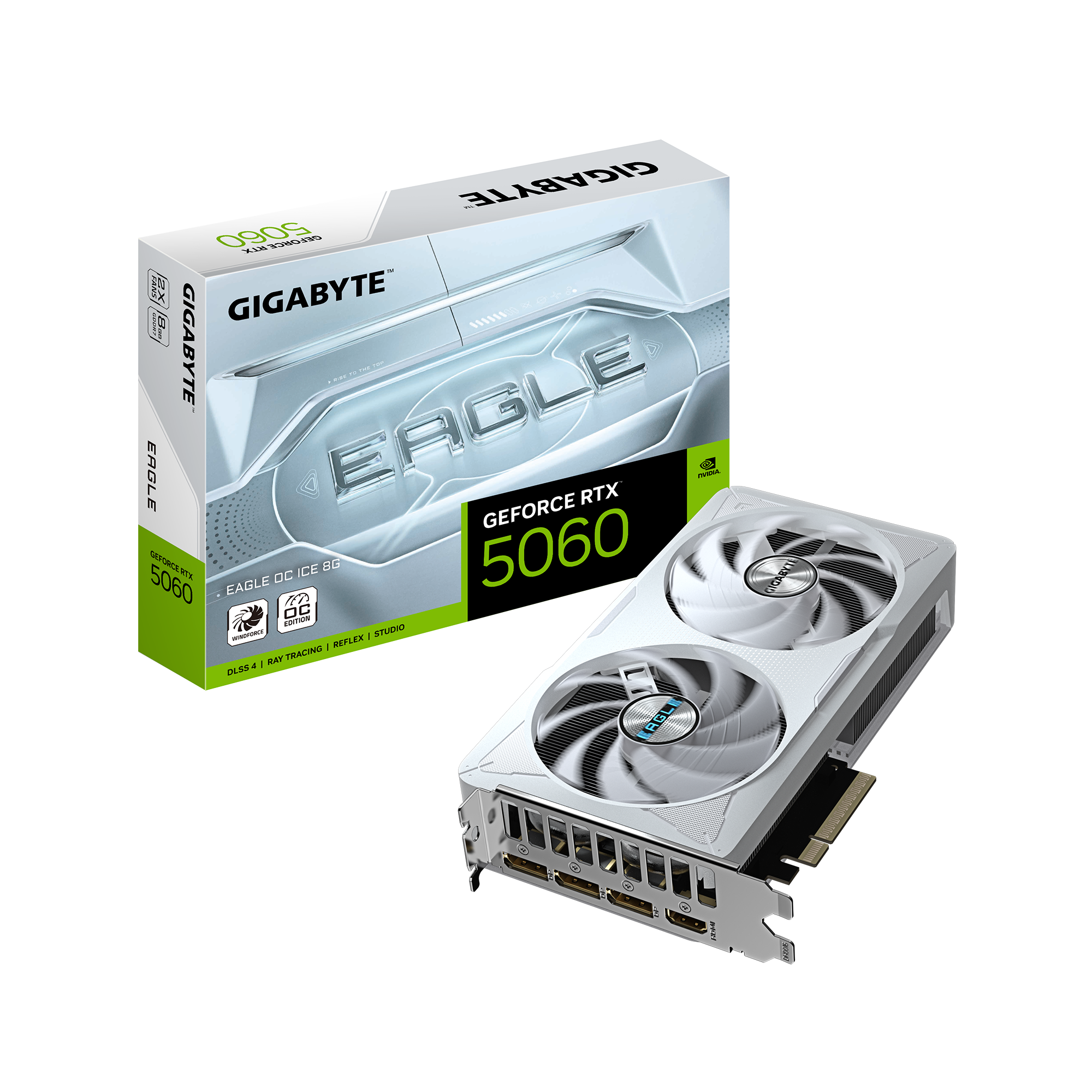 GeForce RTX™ 5060 EAGLE OC ICE 8G Key Features | Graphics