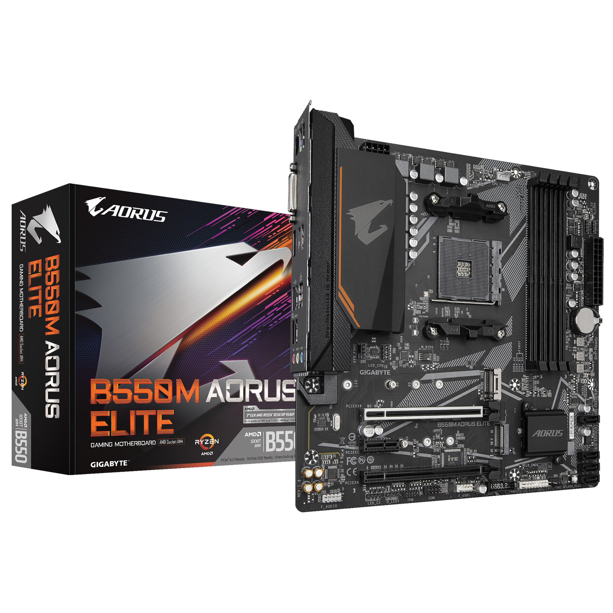 GIGABYTE B550M AORUS ELITE マザーボード Amazon | Gigabyte B550M AORUS ELITE マザーボード - AMD Ryzen