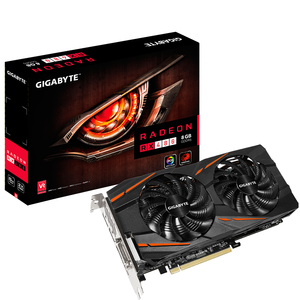 Radeon™ 480 WINDFORCE 8G (rev. 1.0) Key Features | Graphics Card -