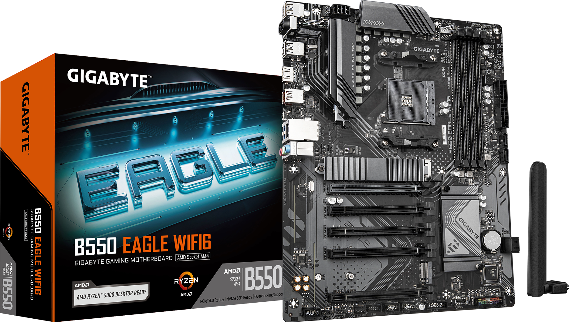 Imagen N°1 Mainboard Gigabyte Eagle B550  Wifi6 Am4 4xddr4 Matx 