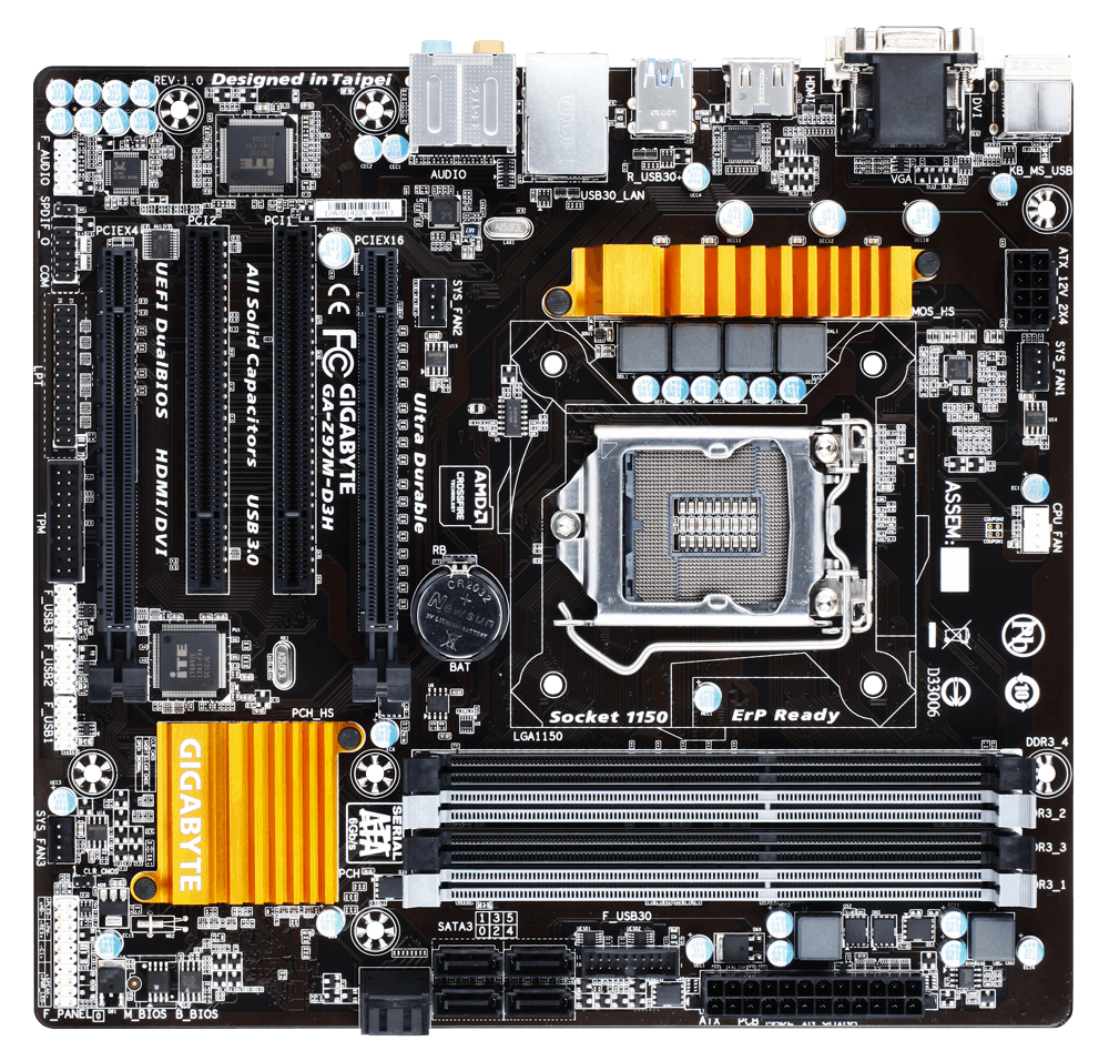 GIGABYTE GA-Z97M-D3H LGA1150 #ビッーヒ GA-Z97M-D3H (rev. 1.0) Overview | Motherboard - GIGABYTE Global
