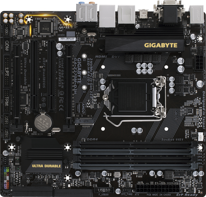 GA-Z270M-D3H (Rev. 1.0) マザーボード - GIGABYTE Japan