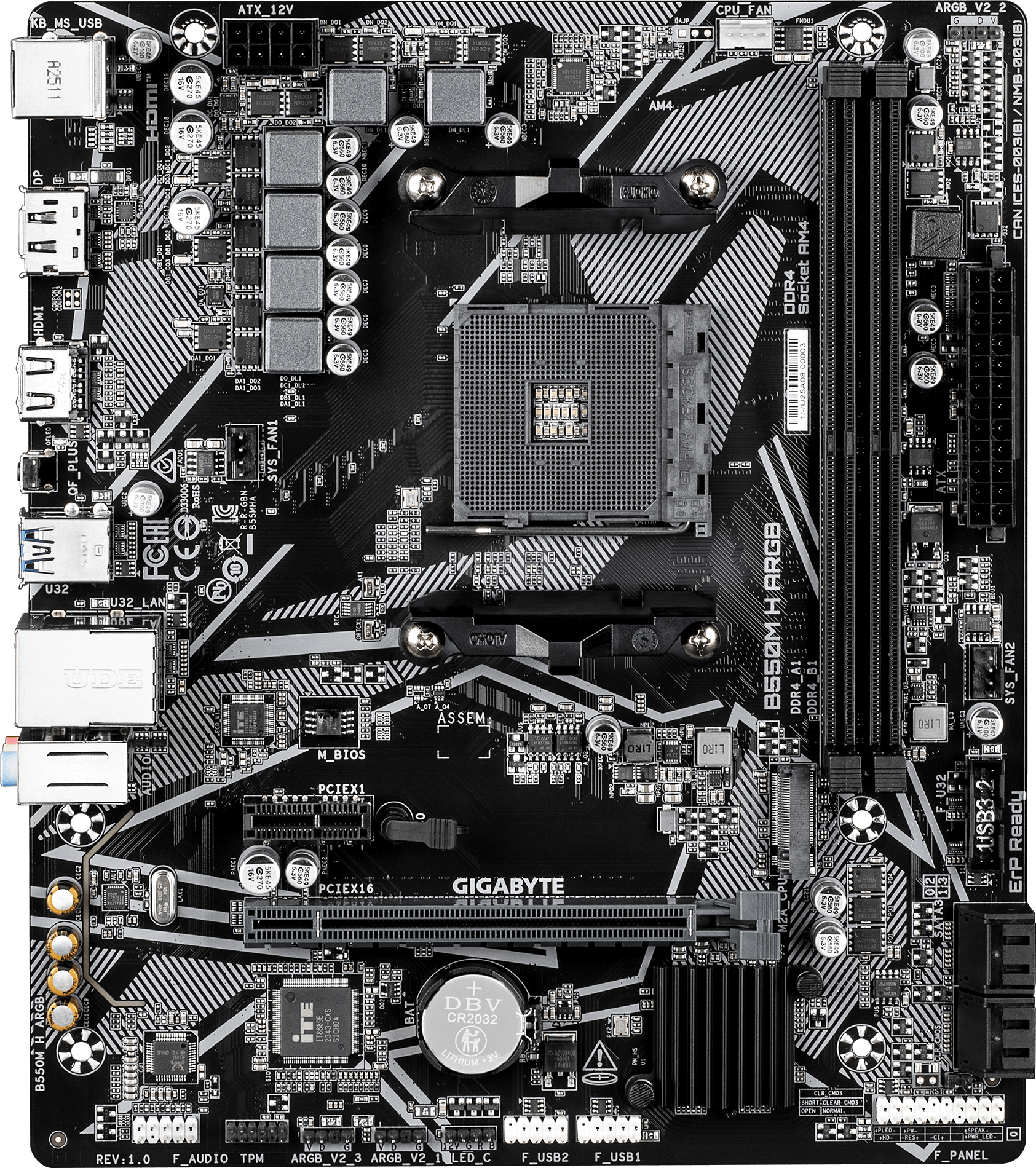 B550M H ARGB (Rev. 1.0) マザーボード - GIGABYTE Japan