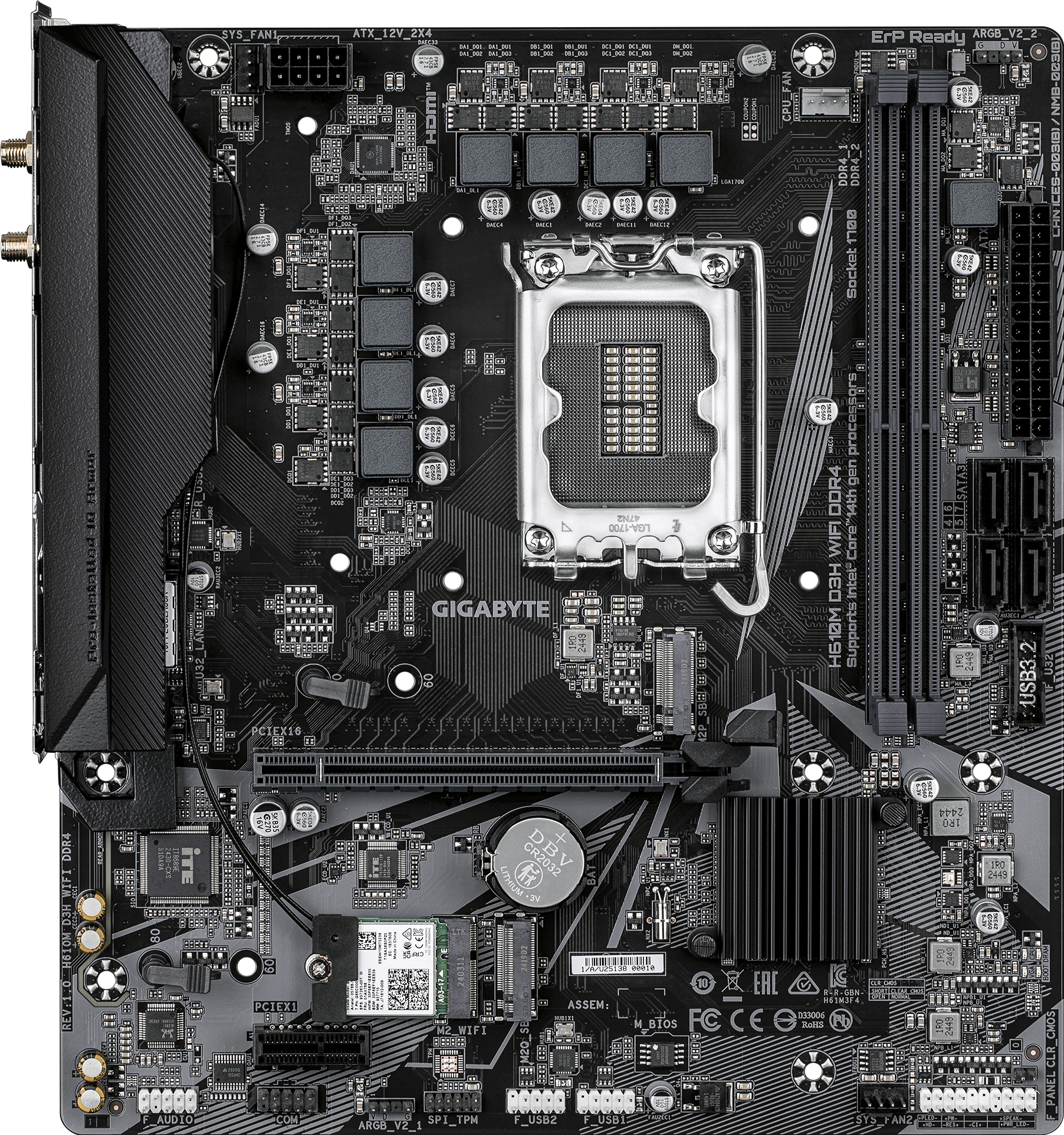 Motherboard - H610M D3H WIFI DDR4