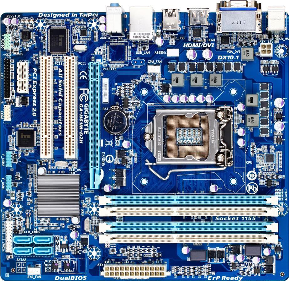 Motherboard - GA-H61M-D2H