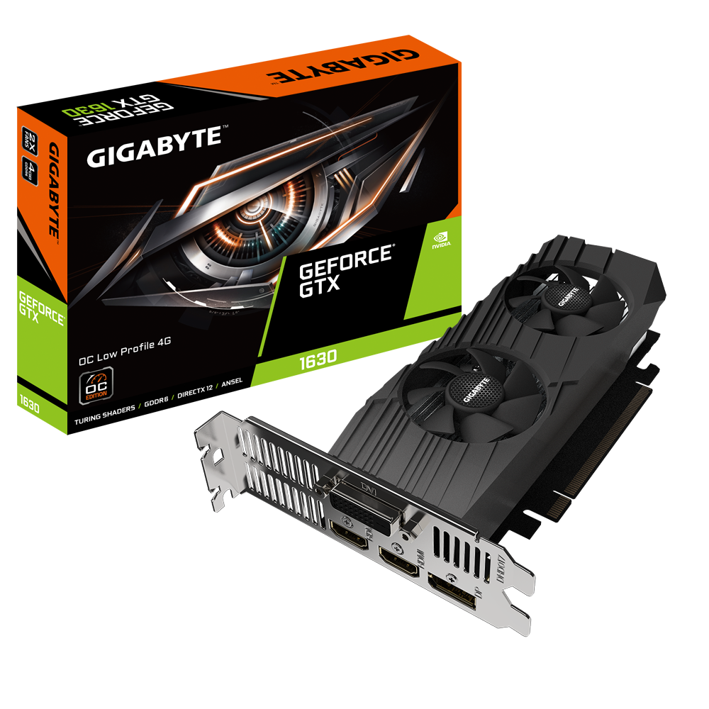 GeForce GTX 1630 OC Low Profile 4G Key Features Graphics Card