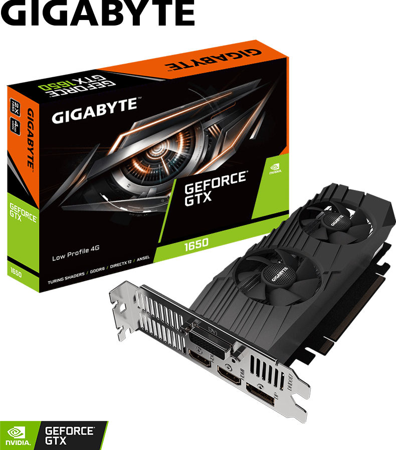 GeForce® GTX 1650 D6 Low Profile 4G グラフィックスカード