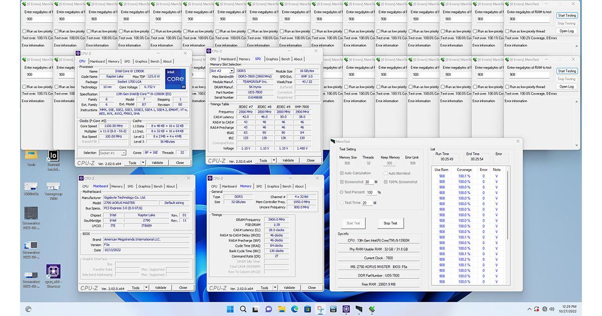 A GIGABYTE Összefogott a TEAMGROUP-pal, hogy elérje az XMP DDR5-7800 tempót!