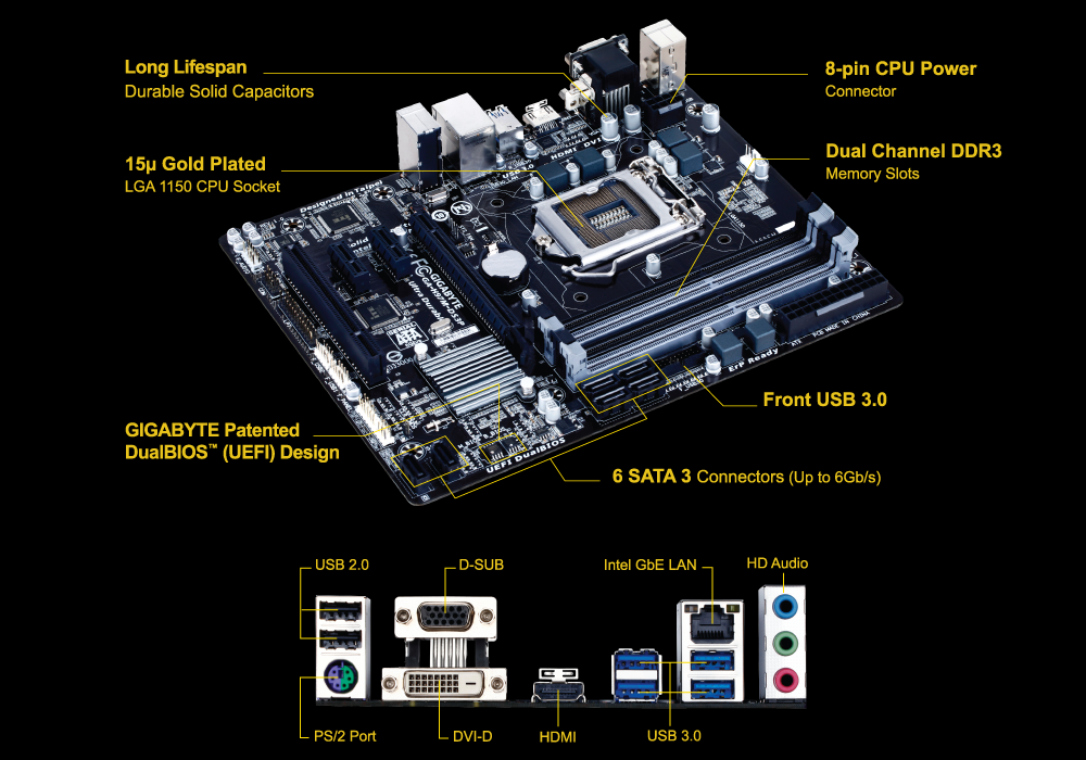 Gigabyte ga h55m s2h схема