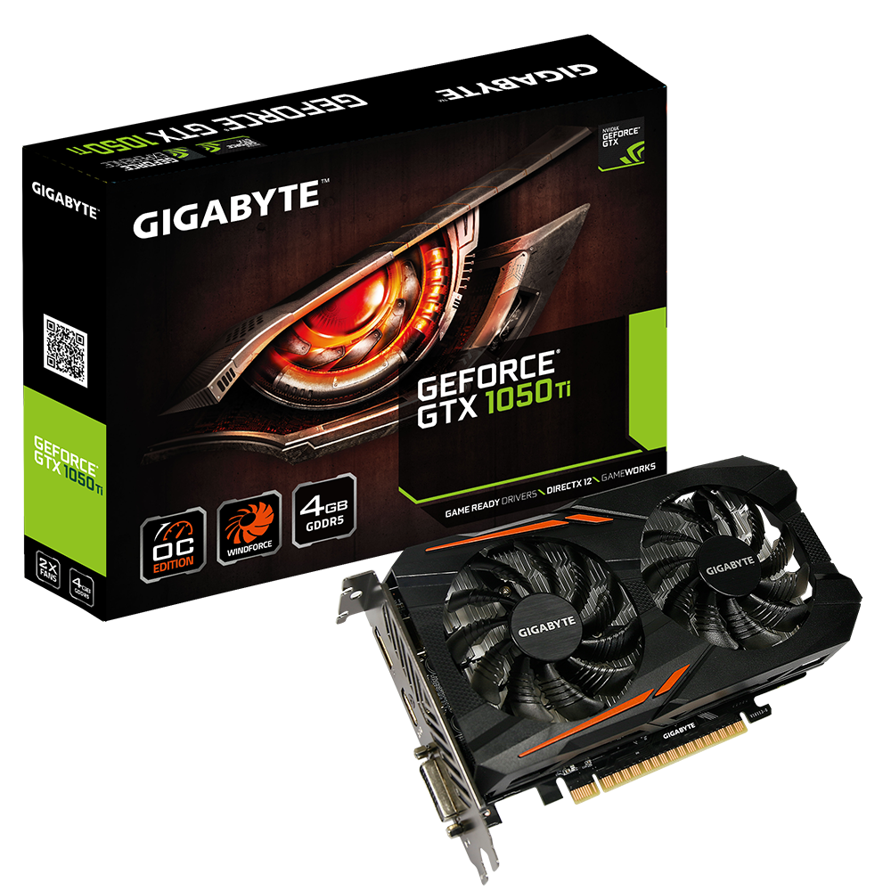 GeForce GTX 1050 Ti OC 4G AORUS GIGABYTE USA