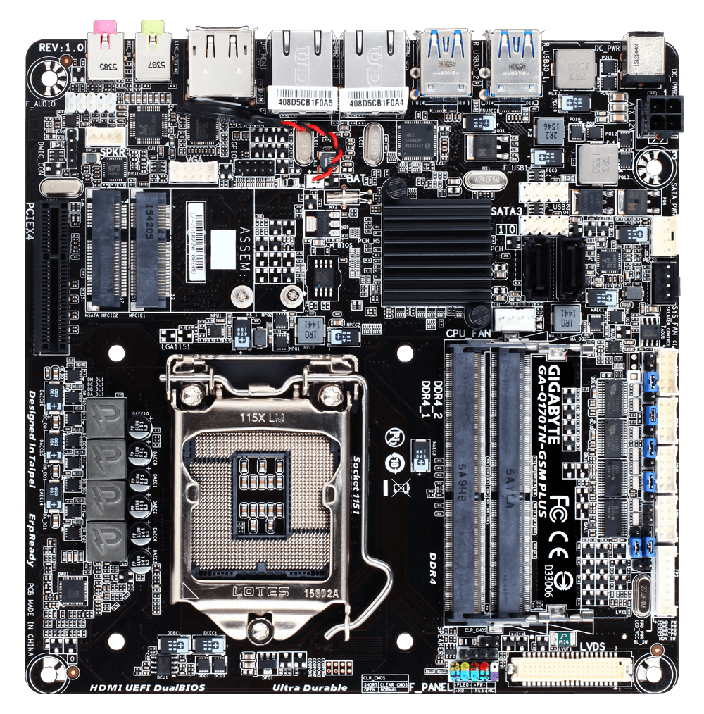 【セール】 福袋 の通販 (rev. PLUS GA-Q170TN-T20-GSM 1.0) Motherboard | Overview メモリ