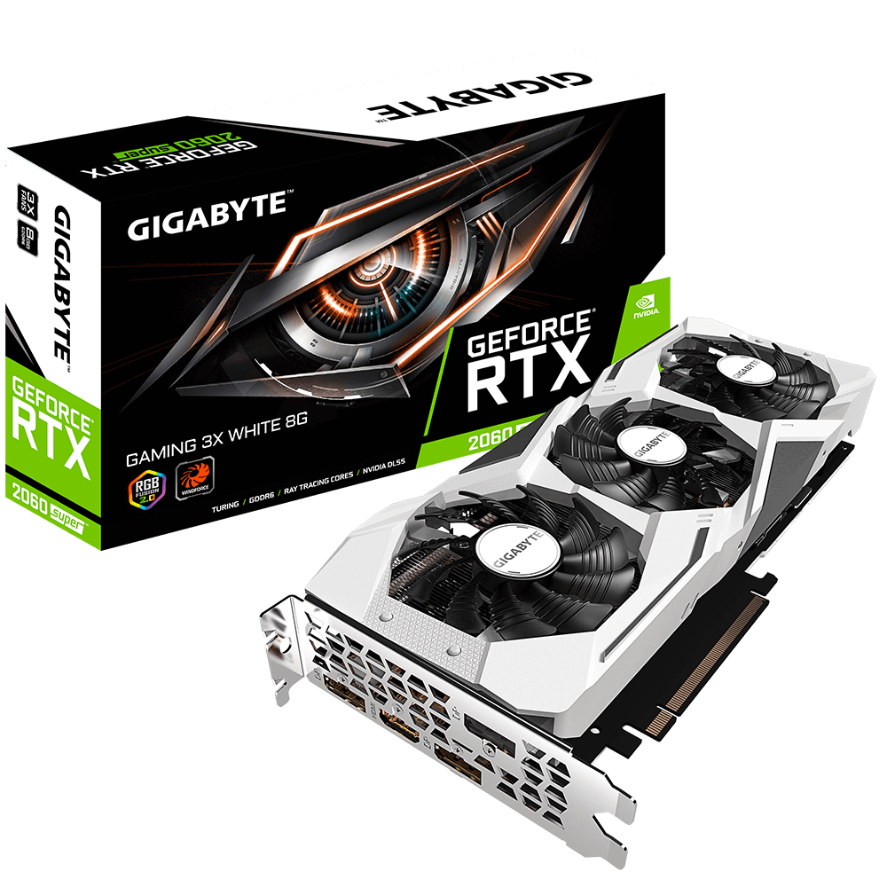 GeForce RTX 2060 SUPER GAMING 3X WHITE 8G AORUS GIGABYTE