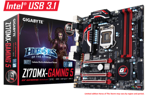 GA-Z170MX-Gaming 5 ‏(rev. 1.0)‏