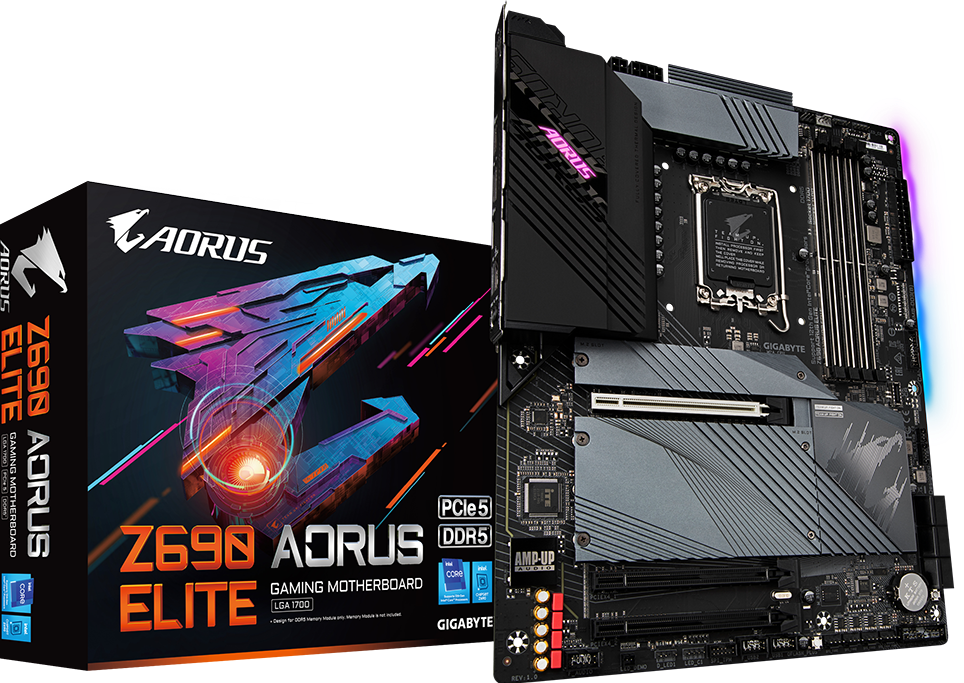 【ジャンク】GIGABYTE Z690 AORUS ELITE AX DDR5 Z690 AORUS ELITE (Rev. 1.x) Motherboard - GIGABYTE Global