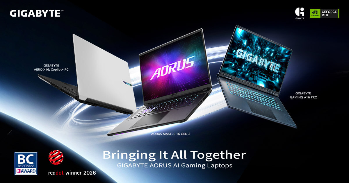 GIGABYTE Unveils Award-Winning AI Gaming Laptops and Revolutionary GiMATE Updates at COMPUTEX 2026