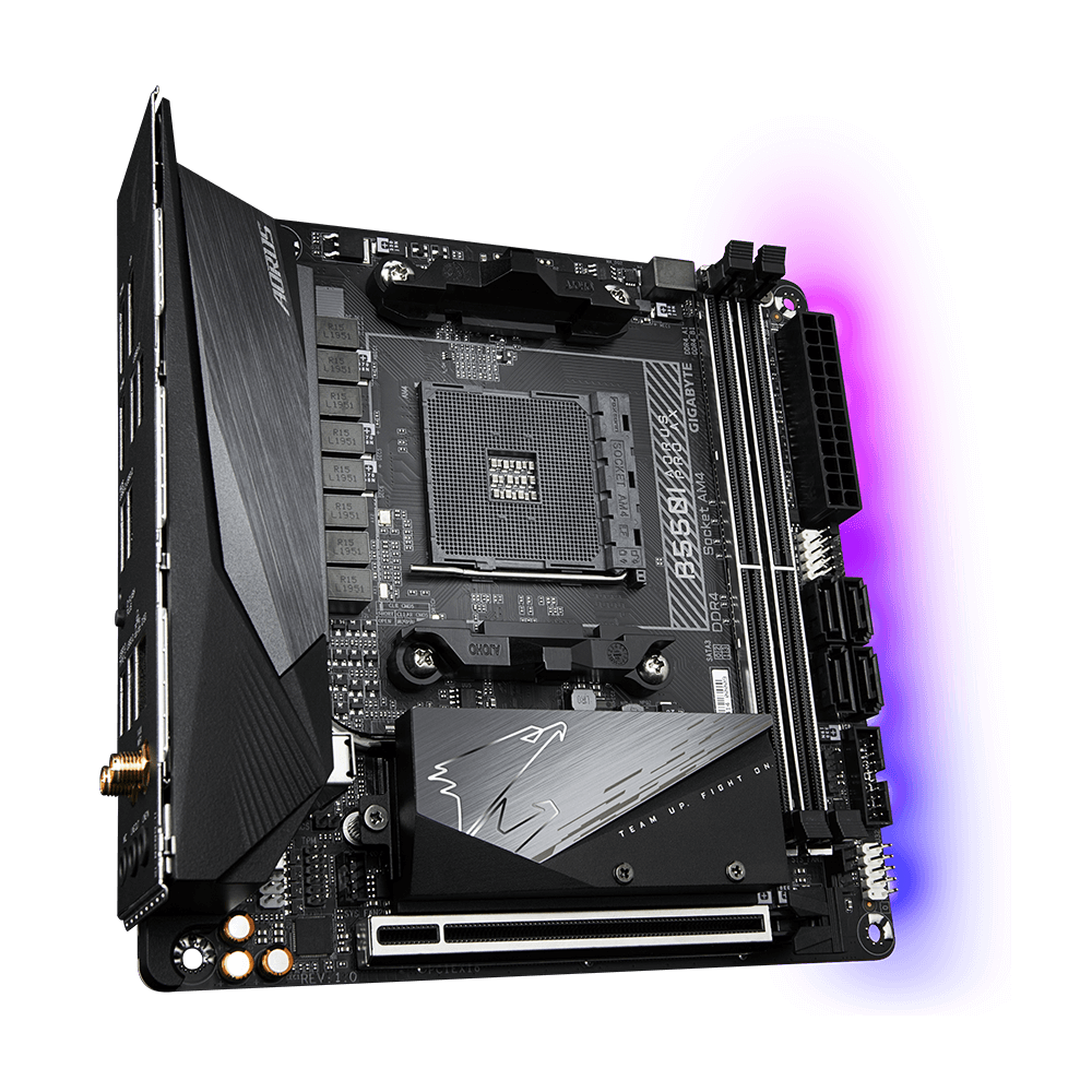 GIGABYTE B550I AORUS PRO AX rev.1,1 OS付属