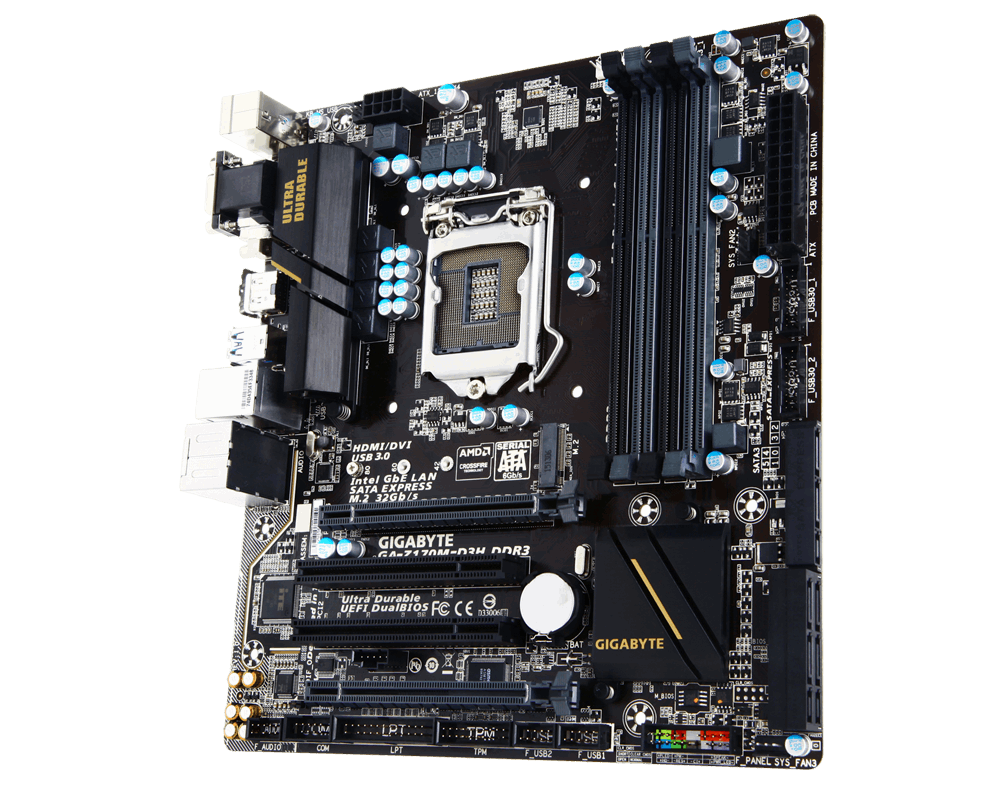 GA-Z170M-D3H DDR3 (rev. 1.0) Gallery | Motherboard - GIGABYTE Global