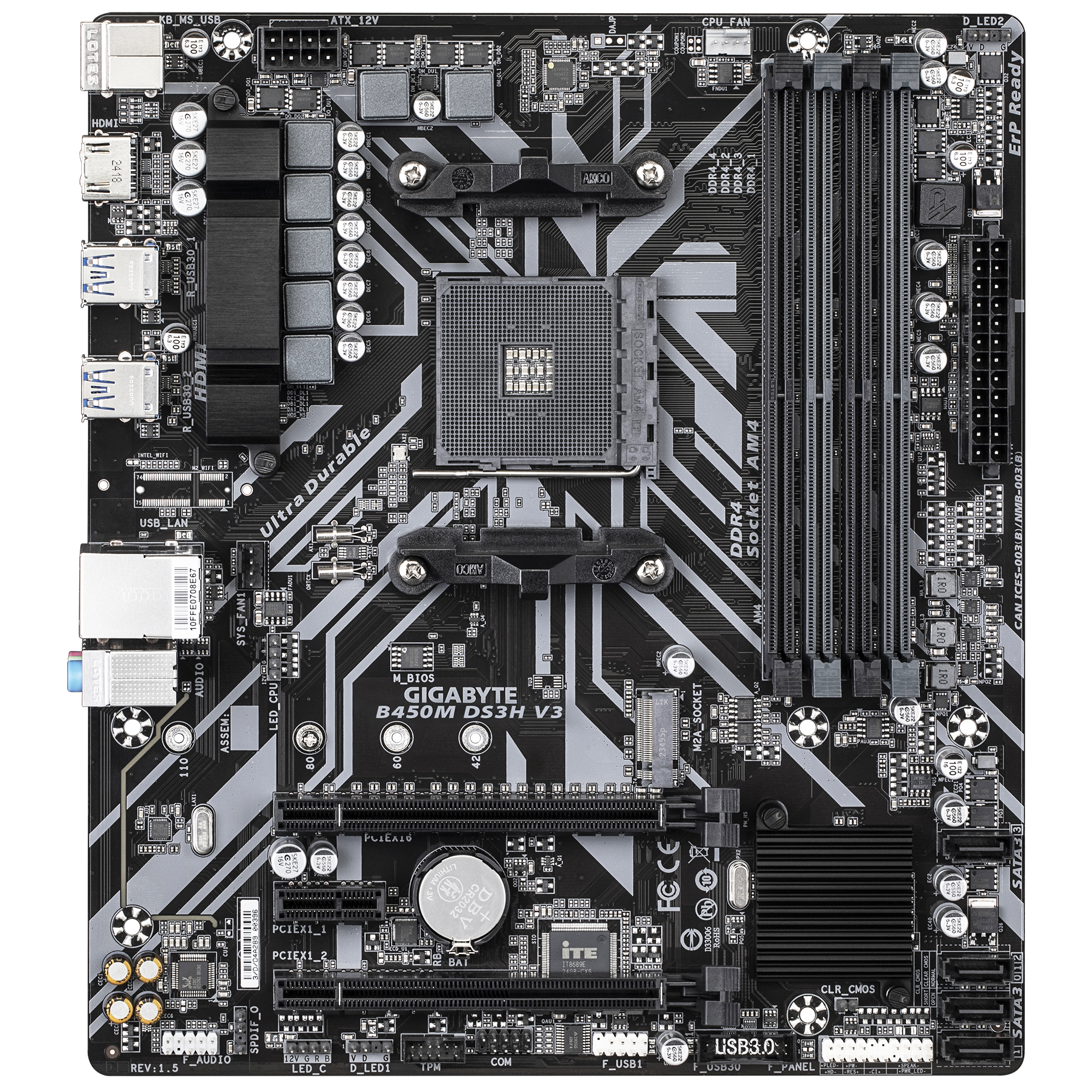専用品　B450M DS3H V2 + HEXA 85+ 650W B450M DS3H V2 (rev. 1.x) Key Features | Motherboard
