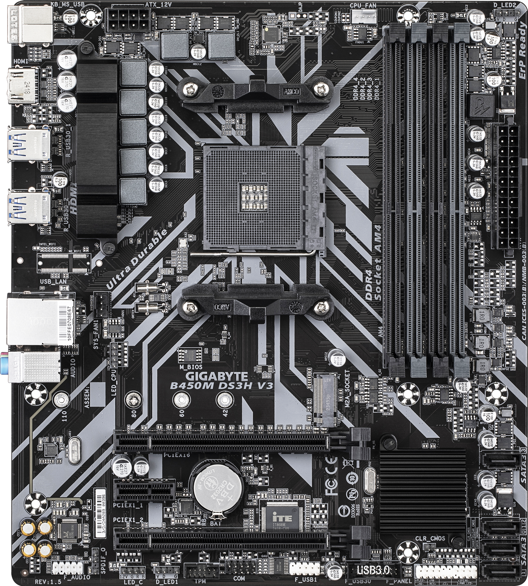 B450M DS3H V3 (Rev. 1.5) Motherboard - GIGABYTE Global