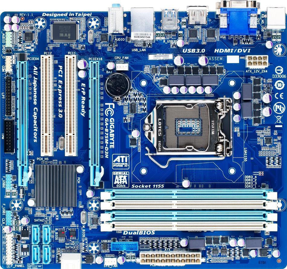 Motherboard - GA-B75M-D3H