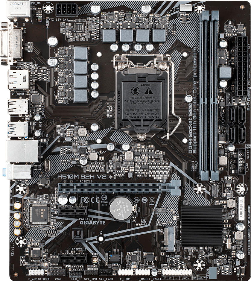 H510M S2H V2 (Rev. 1.1) Motherboard - GIGABYTE Global