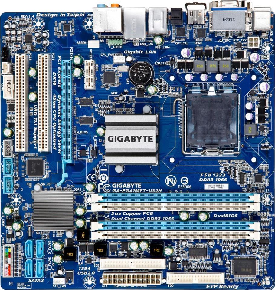 Motherboard - GA-EG41MFT-US2H