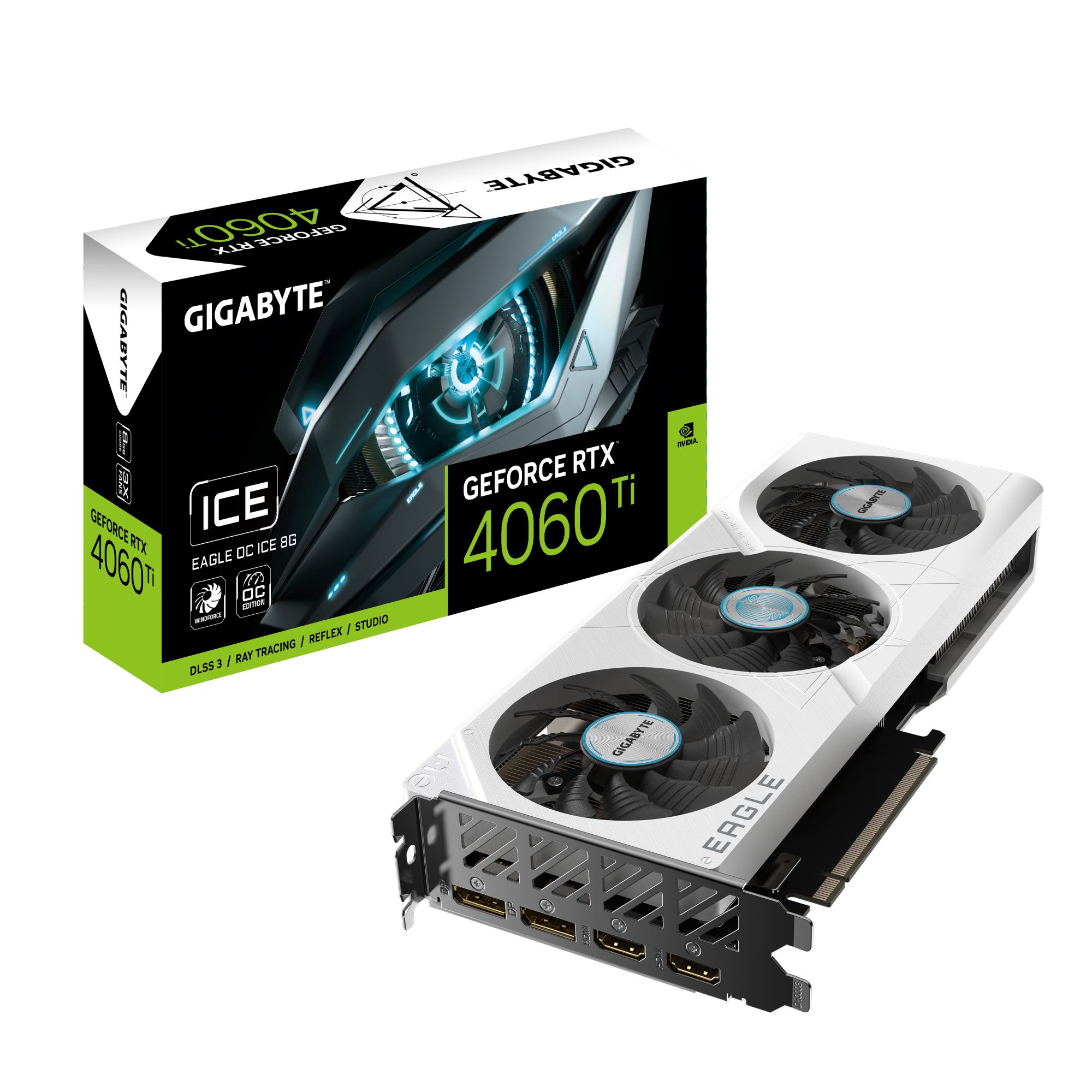 GeForce RTX™ 4060 Ti EAGLE OC ICE 8G｜AORUS - GIGABYTE Global