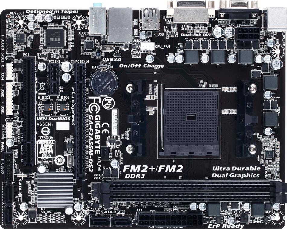 Tarjetas Madre - GA-F2A55M-DS2