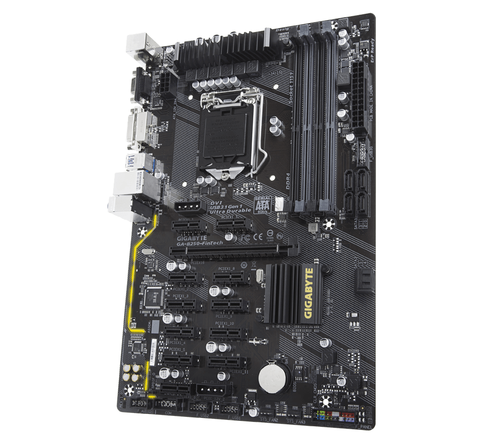 ATXマザーボード GA-B250-FinTech ＋CPU＋サウンドボード GA-B250-FinTech｜AORUS - GIGABYTE Global