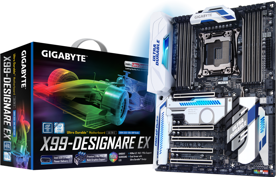 Tarjetas Madre - GA-X99-Designare EX