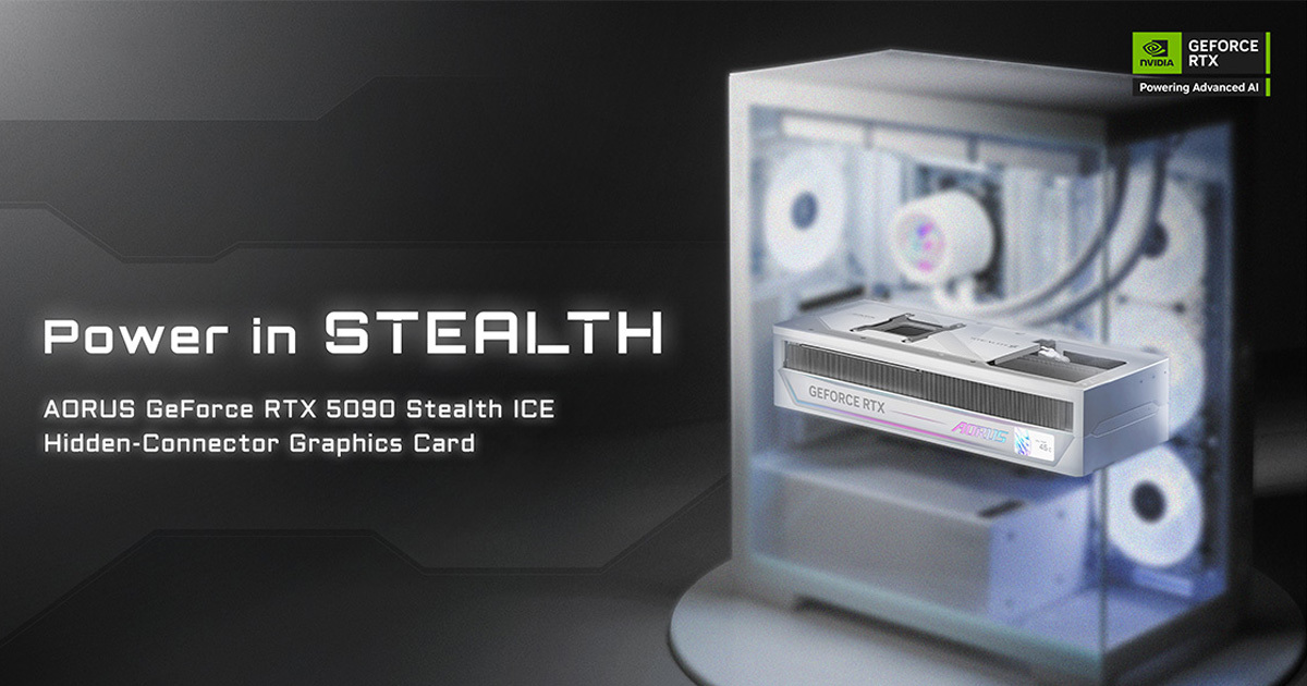 GIGABYTE Launches the AORUS GeForce RTX™ 5090 STEALTH ICE Graphics Card