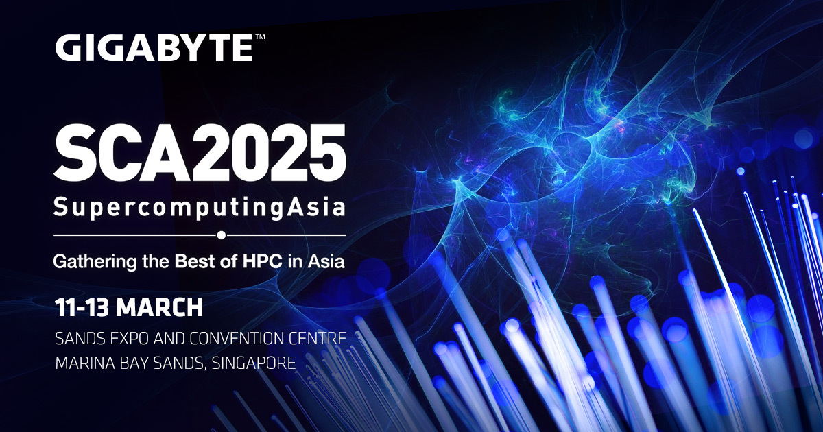 SCA 2025 登場 技嘉伺服器展示未來 AI 高效能運算創新技術