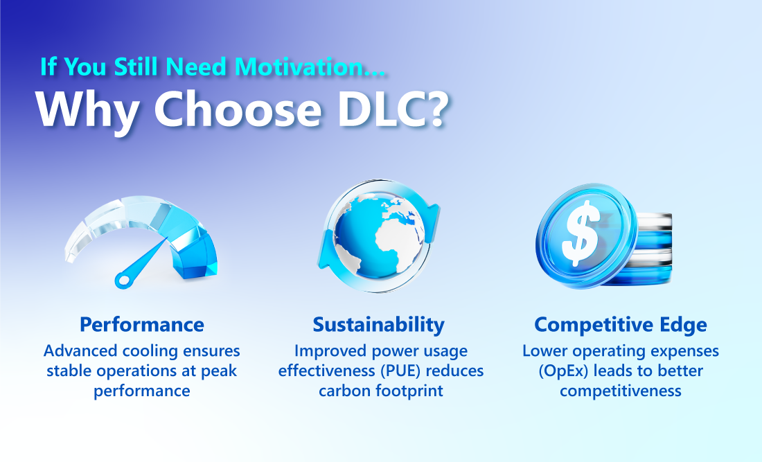 At a glance, these are the three major ways you stand to benefit when you take the first step into the world of advanced cooling. As more and more companies adopt liquid cooling, it is becoming mainstream—even mandatory—for modern AI & HPC data centers.